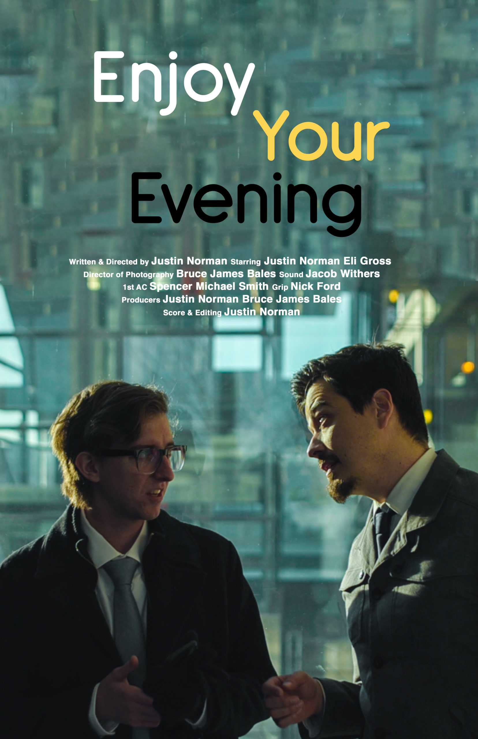 film poster design in Des Moines, Iowa for Enjoy Your Evening